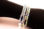 Pulsera Shine Brillantes | PLSHBR | pulseras, cristal, plata, verdes, verde, azul, azules