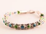 Pulsera Shine Brillantes | PLSHBR | pulseras, cristal, plata, verdes, verde, azul, azules